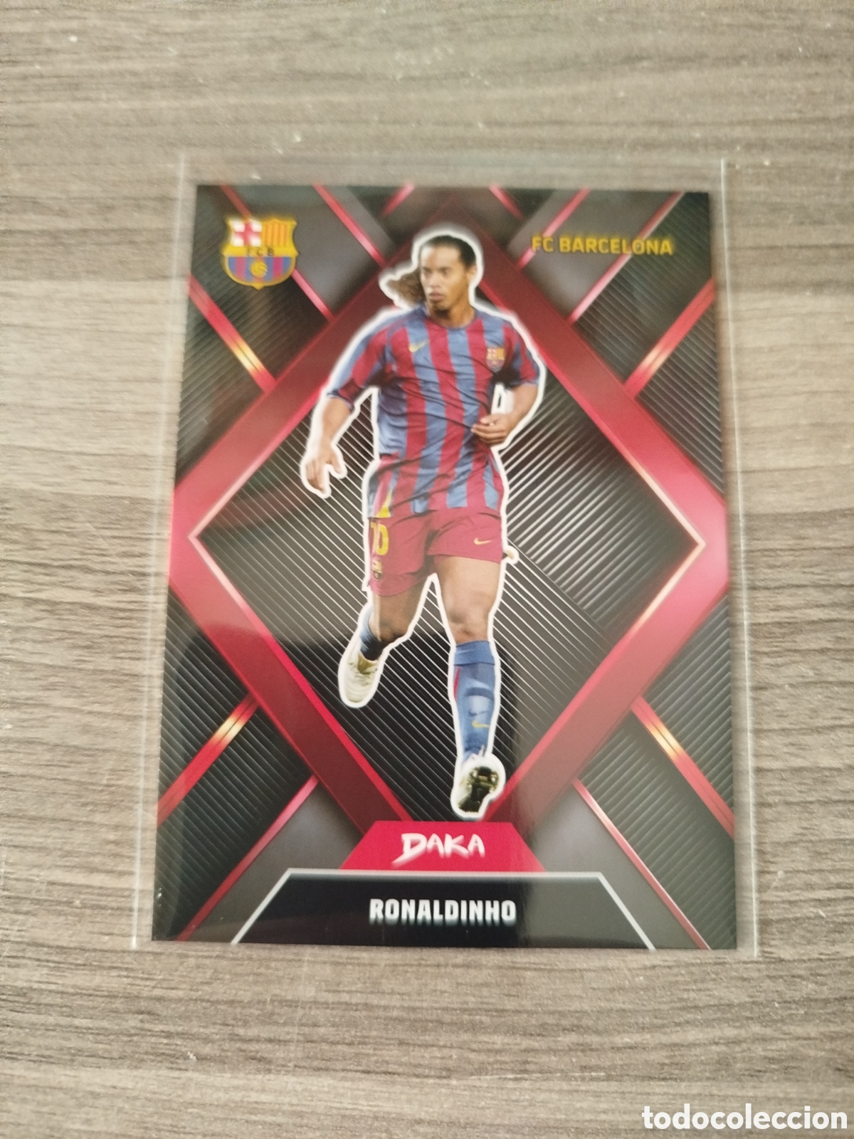 Cromos de f&uacute;tbol: DAKA.F.C.BARCELONA.RONALDINHO.