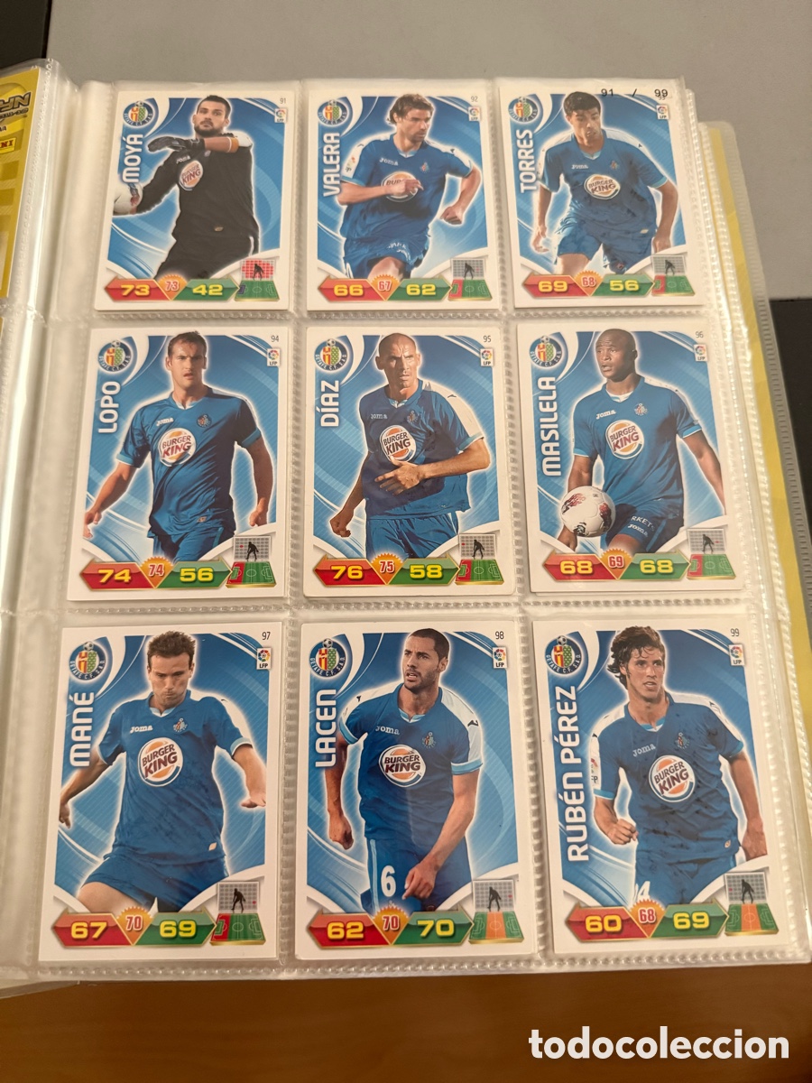Cromos de f&uacute;tbol: ADRENALYN XL. 2011-12. GETAFE. 18 Cromos .