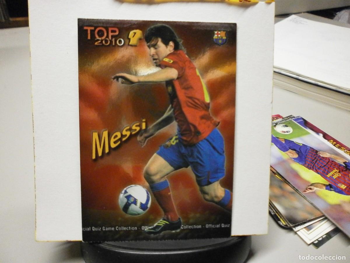 Cromos de f&uacute;tbol: cromo messi 595 a&ntilde;o 2010