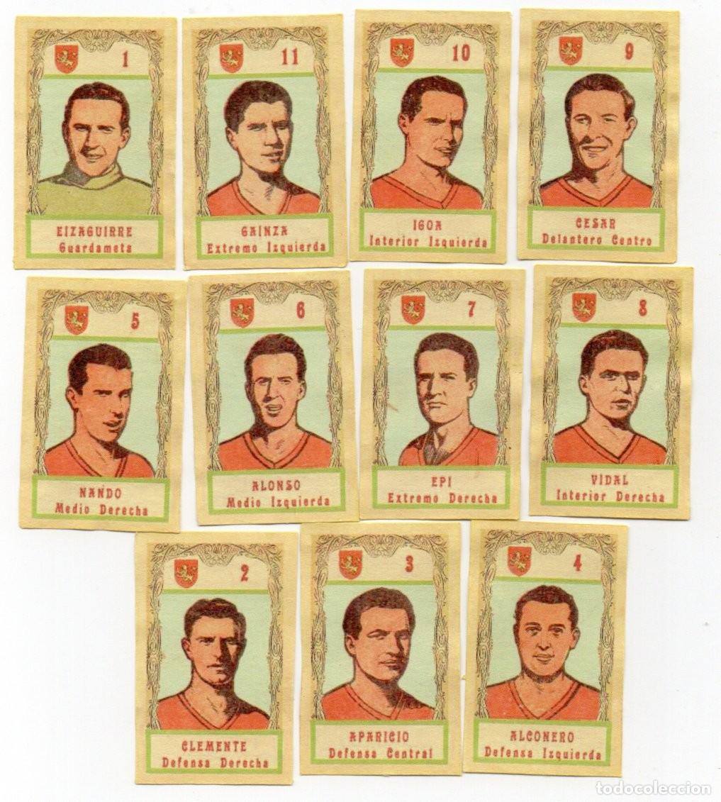Cromos de f&uacute;tbol: SELECCION ESPA&Ntilde;OLA, 1948. DE CONDIMENTOS FLORZAFRAN,