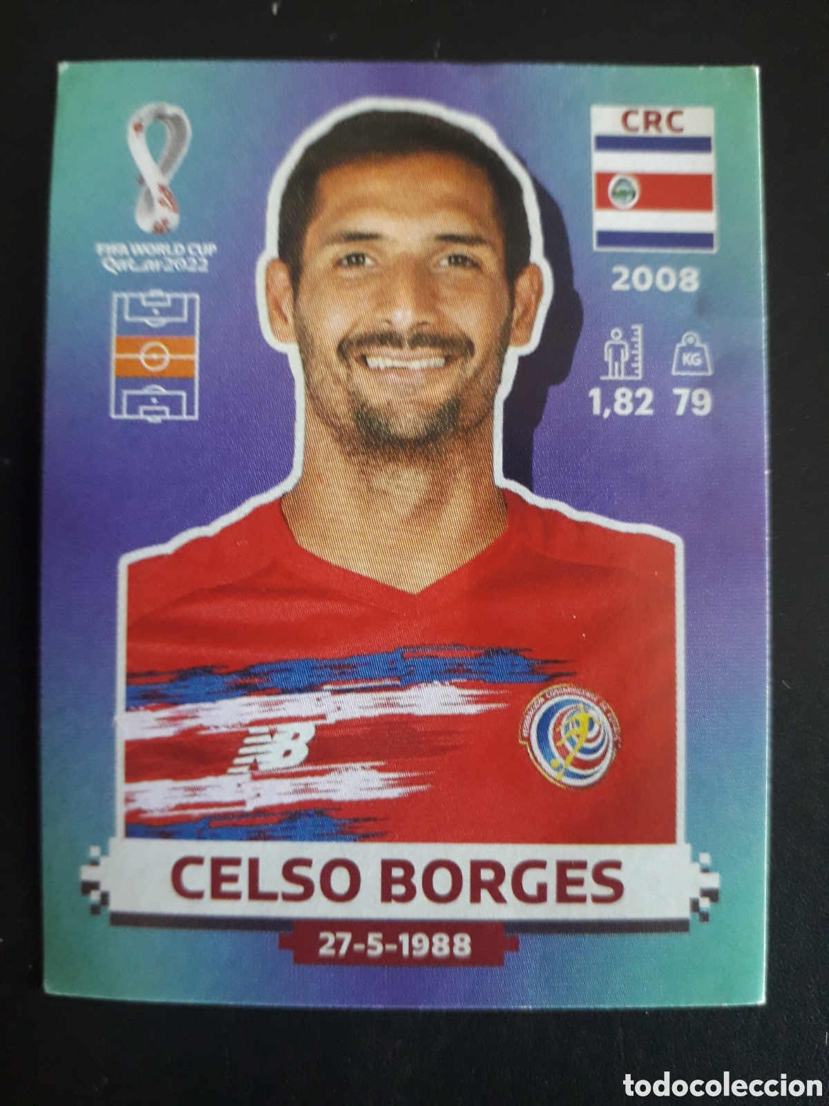 Cromos de f&uacute;tbol: CELSO BORGES COSTA RICA N&deg; 12 COPA MUNDIAL DE F&Uacute;TBOL QATAR 2022 22 PANINI SIN PEGAR PEDIDO M&Iacute;NIMO 3&euro;