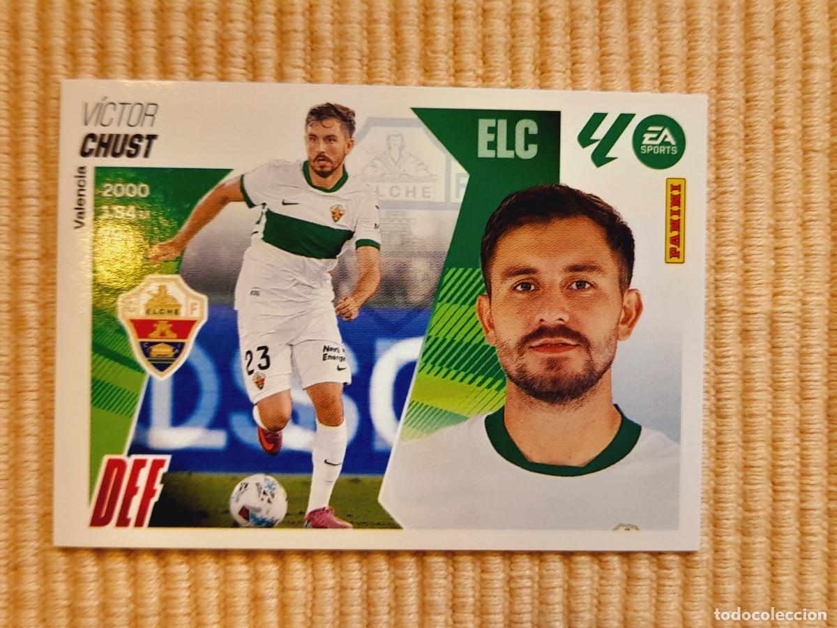Cromos de f&uacute;tbol: CROMO 25 CHUST (ULTIMOS FICHAJES) ELCHE CF LIGA 25-26 2025 2026 &Aacute;LBUM ESTE