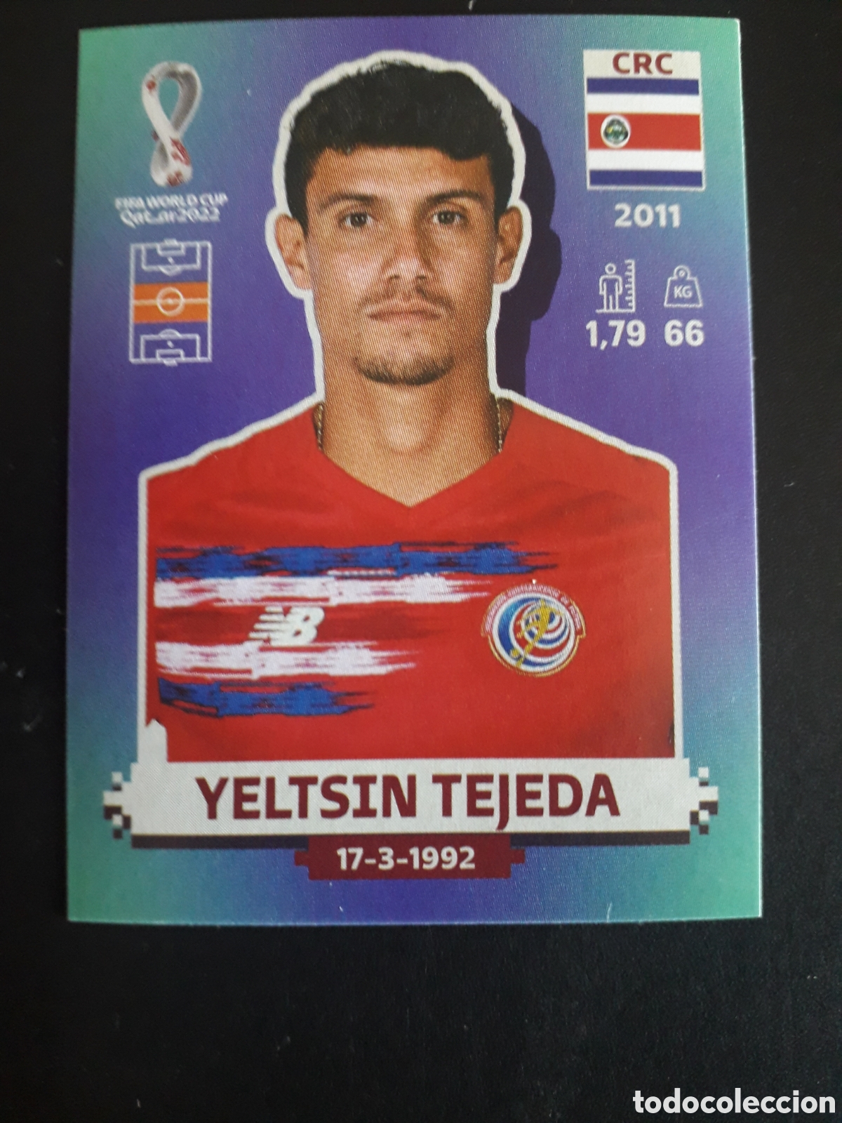 Cromos de f&uacute;tbol: YELTSIN TEJEDA COSTA RICA N&deg; 15 COPA MUNDIAL DE F&Uacute;TBOL QATAR 2022 22 PANINI SIN PEG PEDIDO M&Iacute;NIMO 3&euro;