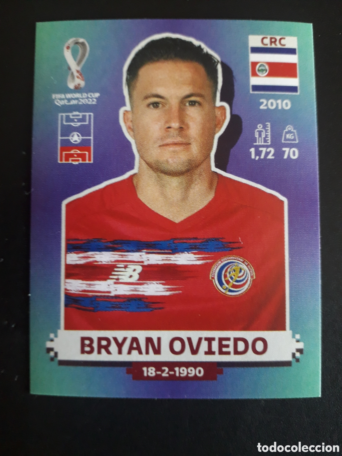 Cromos de f&uacute;tbol: BRYAN OVIEDO COSTA RICA N&deg; 9 COPA MUNDIAL DE F&Uacute;TBOL QATAR 2022 22 PANINI SIN PEGAR PEDIDO M&Iacute;NIMO 3&euro;.