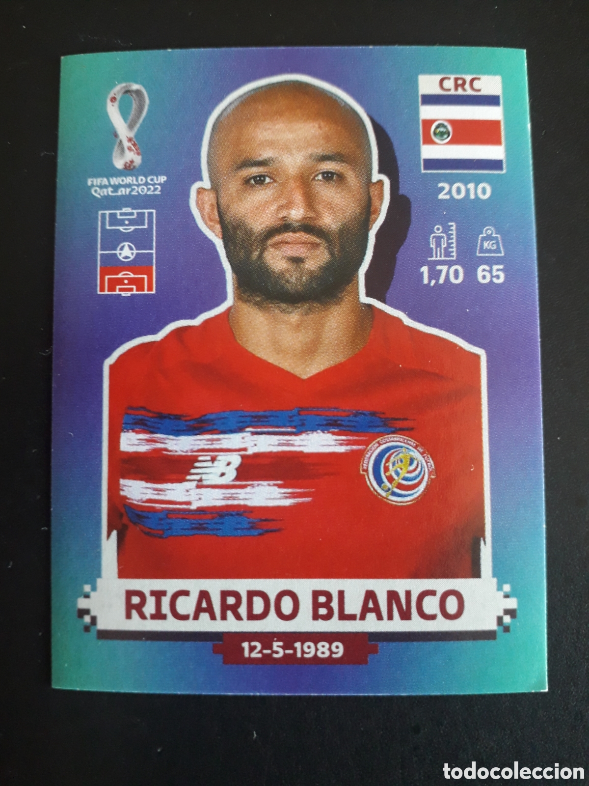 Cromos de f&uacute;tbol: RICARDO BLANCO COSTA RICA N&deg; 5 COPA MUNDIAL DE F&Uacute;TBOL QATAR 2022 22 PANINI SIN PEG PEDIDO M&Iacute;NIMO 3&euro;