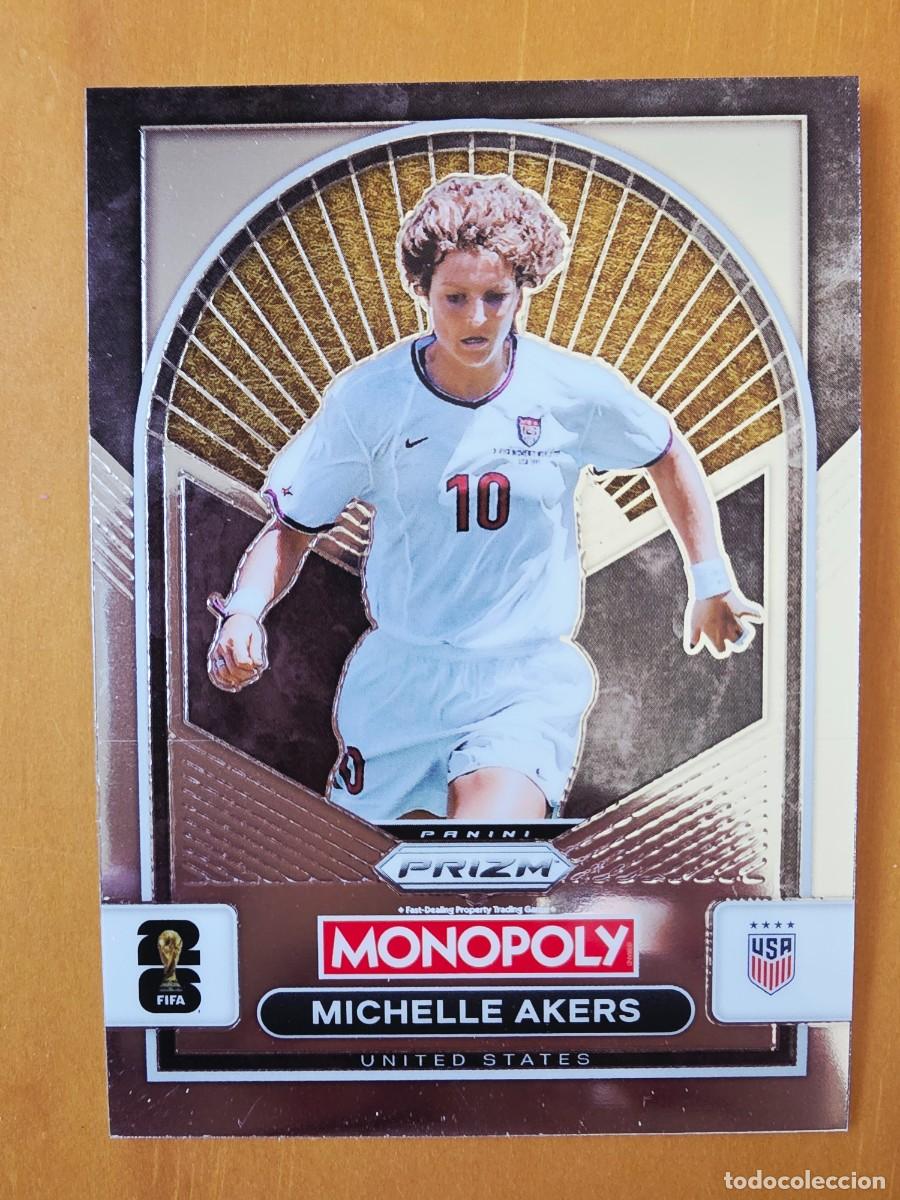 Cromos de f&uacute;tbol: No. 90 Michelle Akers, Estados Unidos USA, Panini Prizm World Cup 2026 Monopoly Mundial 26
