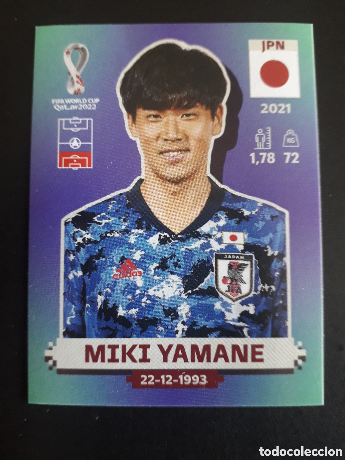 Cromos de f&uacute;tbol: MIKI YAMANE JAP&Oacute;N N&deg; 8 COPA MUNDIAL DE F&Uacute;TBOL QATAR 2022 22 PANINI SIN PEGAR PEDIDO M&Iacute;NIMO 3&euro;