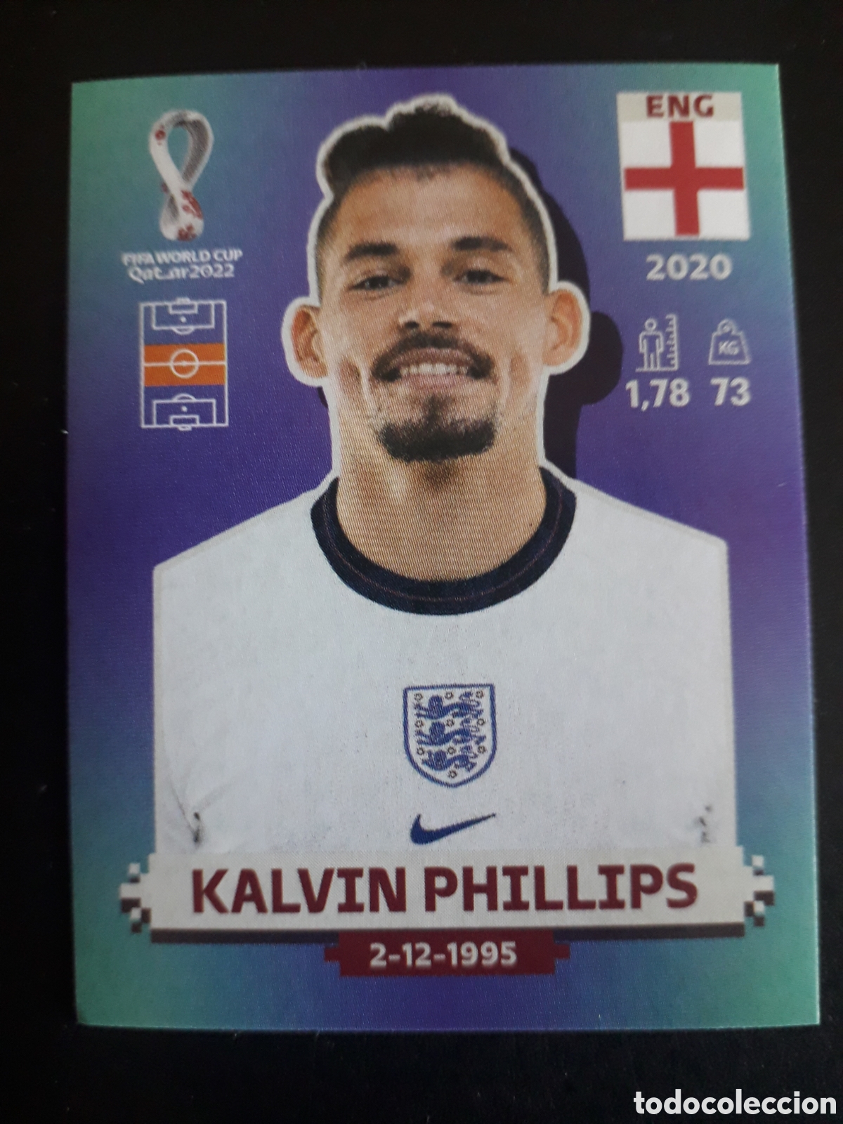 Figurine di Calcio: KALVIN PHILLIPS INGLATERRA N&deg; 15 COPA MUNDIAL DE F&Uacute;TBOL QATAR 2022 22 PANINI SIN PEG PEDIDO M&Iacute;NIM 3&euro;