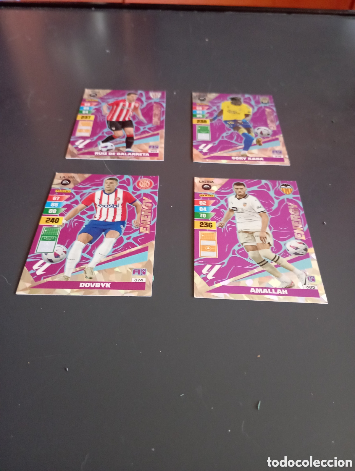 Cromos de f&uacute;tbol: Mini lote 4 cromos energys Adrenalyn XL 2023 24