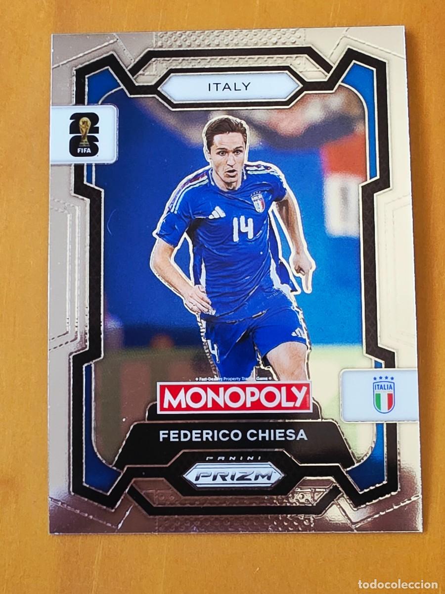 Cromos de f&uacute;tbol: No. 35 Federico Chiesa, Italia, Panini Prizm World Cup 2026 Monopoly Mundial 26