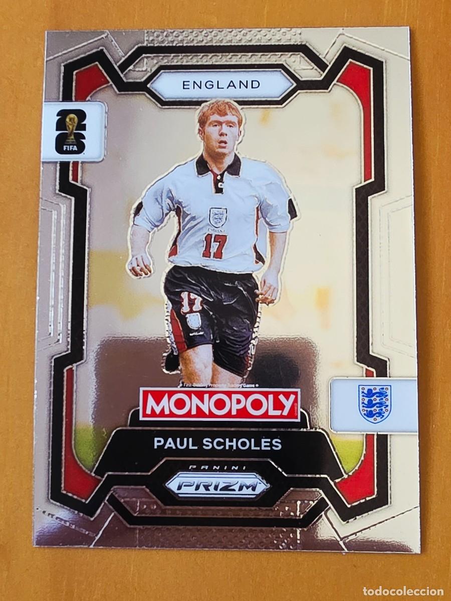 Cromos de f&uacute;tbol: No. 24 Paul Scholes, Inglaterra, Panini Prizm World Cup 2026 Monopoly Mundial 26