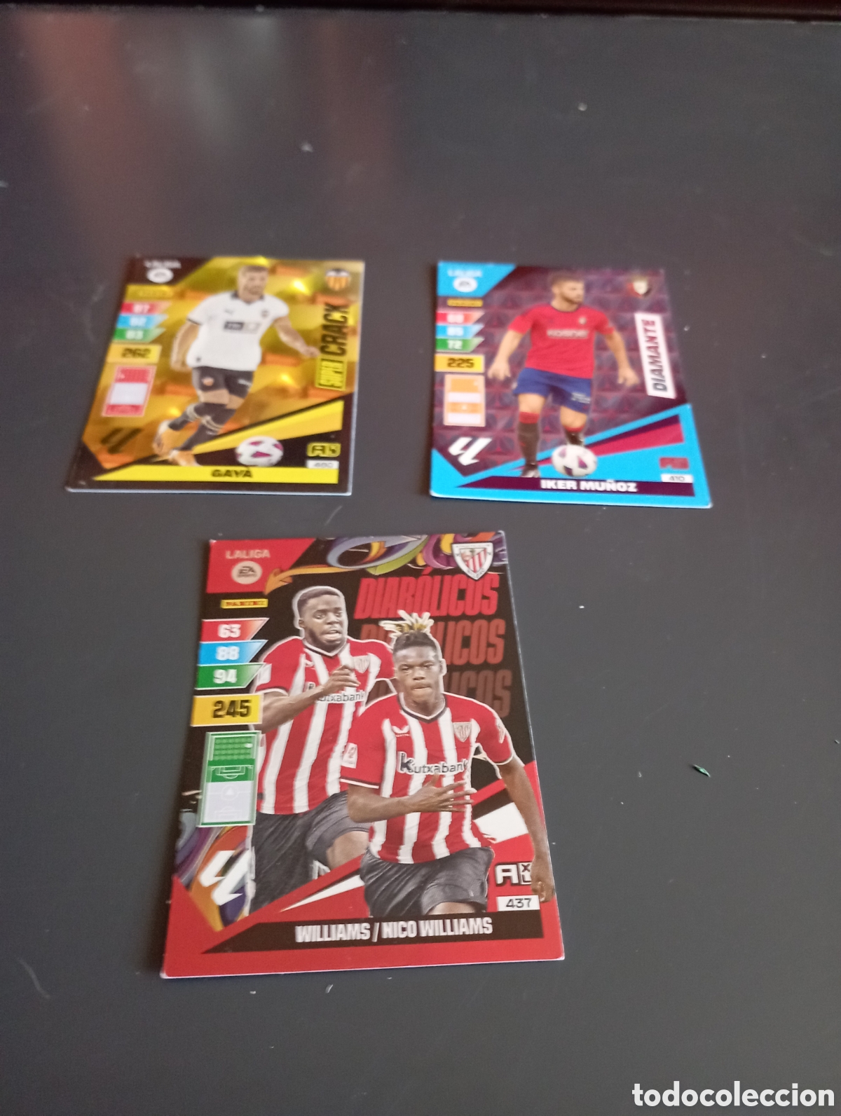 Cromos de f&uacute;tbol: Mini lote 3 cromos especiales adrenalyn XL 2023 24