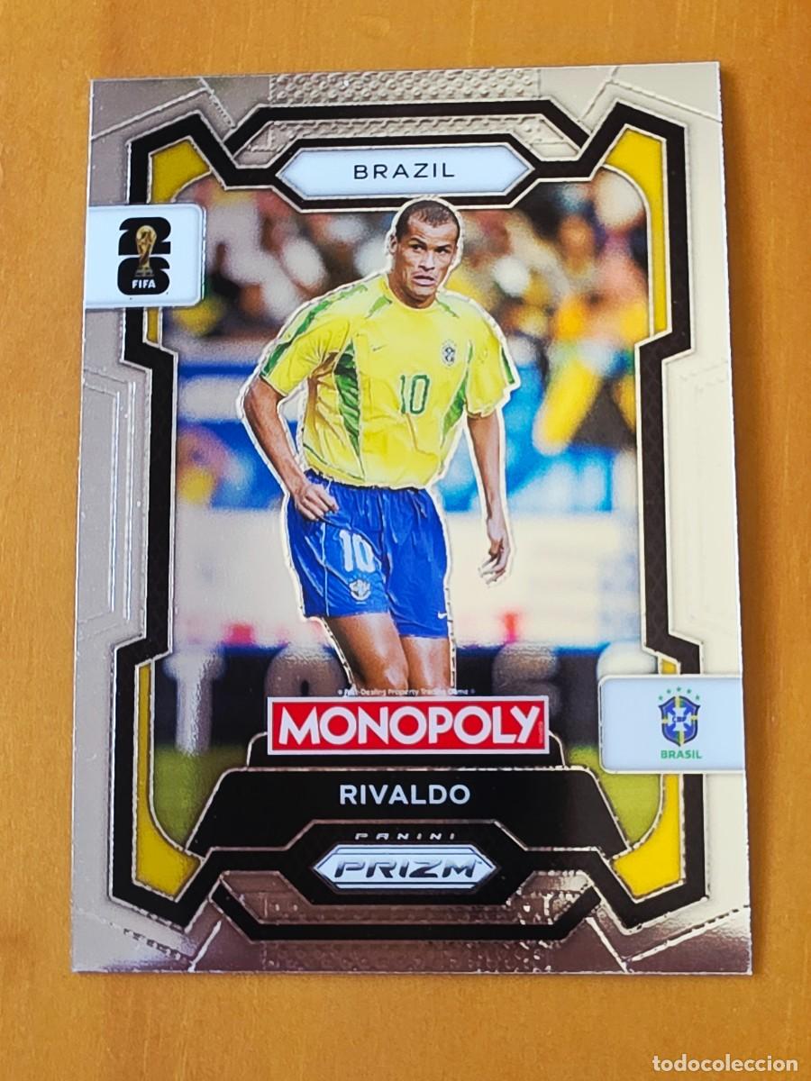 Cromos de f&uacute;tbol: No. 21 Rivaldo, Brasil, Panini Prizm World Cup 2026 Monopoly Mundial 26