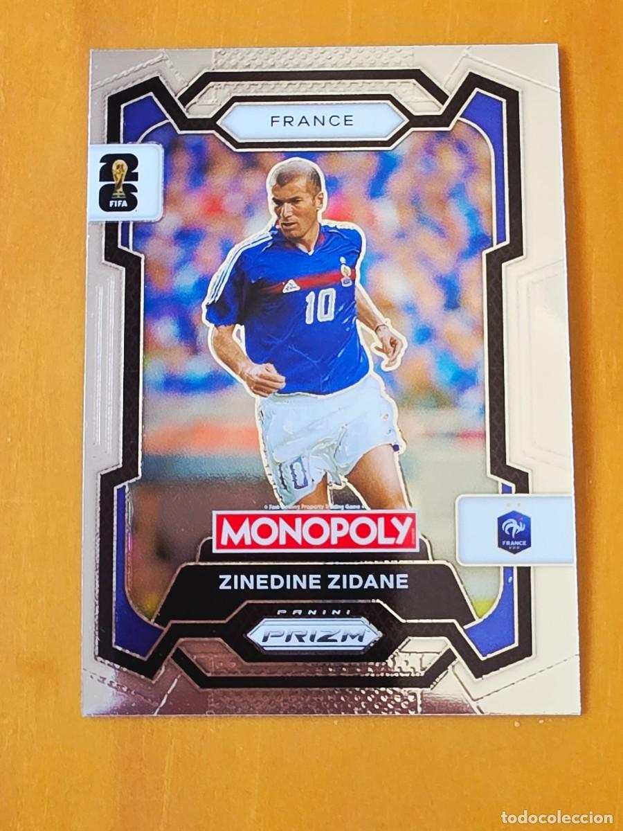 Cromos de f&uacute;tbol: No. 19 Zinedine Zidane, Francia, Panini Prizm World Cup 2026 Monopoly Mundial 26