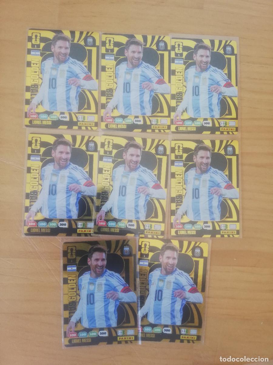 Cromos de f&uacute;tbol: Messi (x8) Golde Baller Adrenalyn Mundial 2026