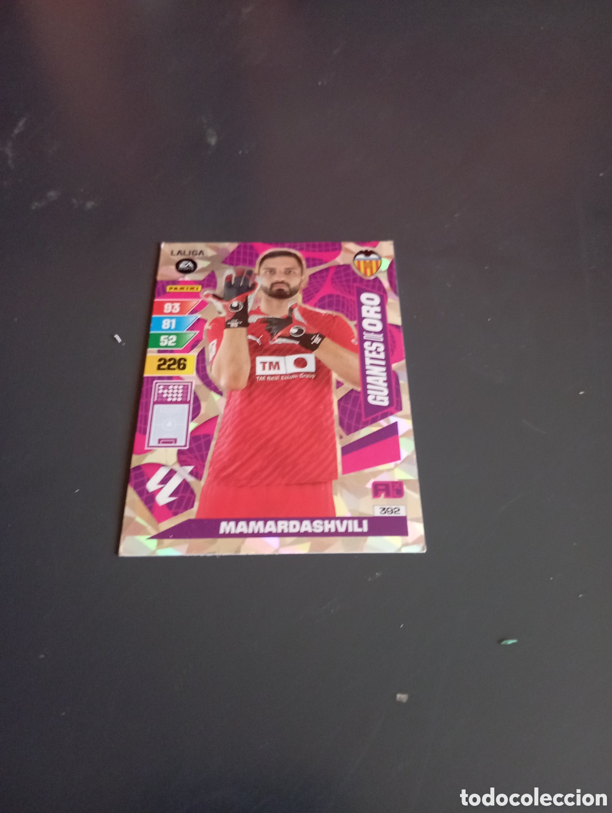 Cromos de f&uacute;tbol: Mamardashvili guantes de oro adrenalyn XL 2023 24