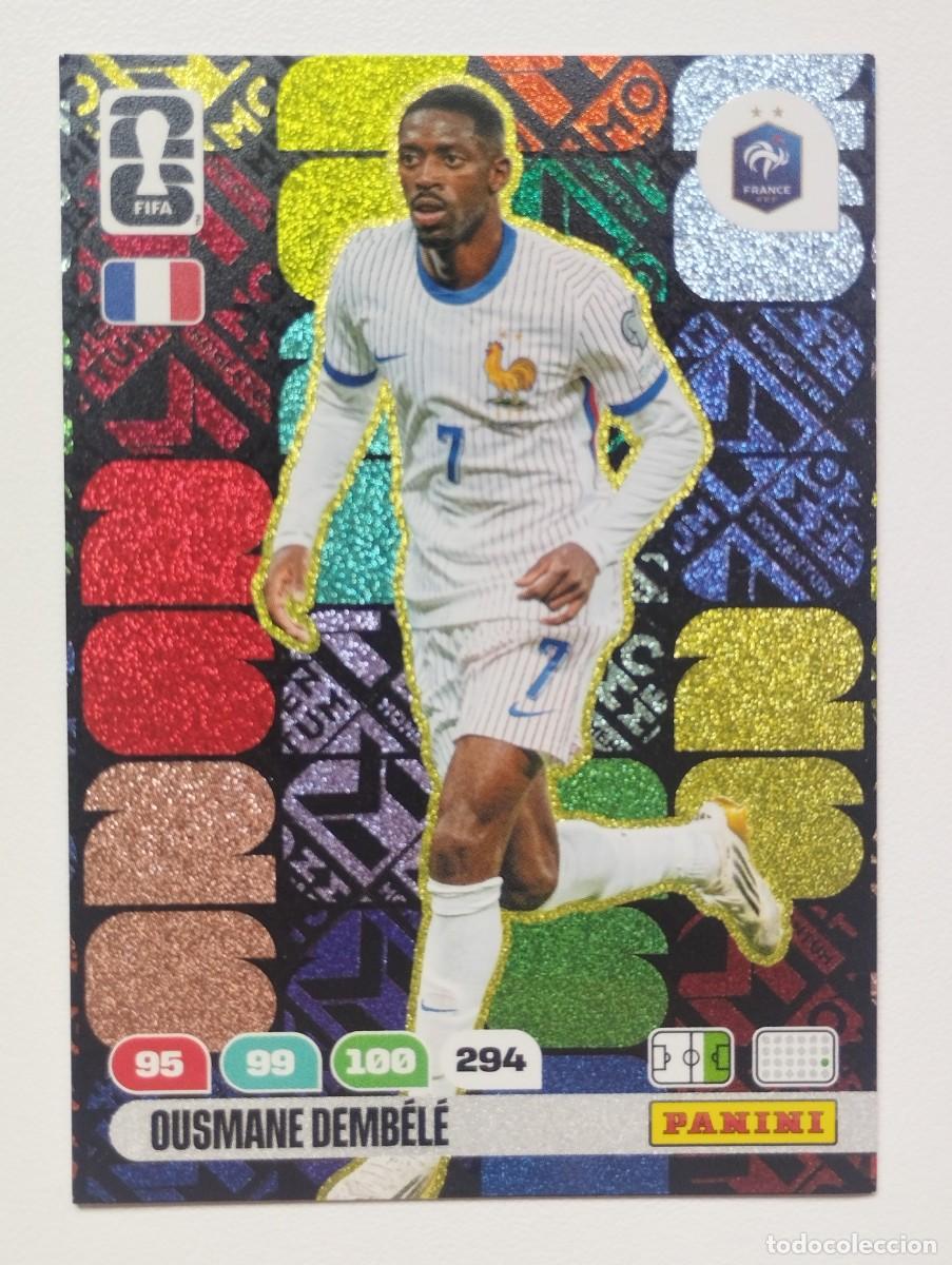 Cromos de f&uacute;tbol: CROMO CARD ADRENALYN MUNDIAL WORLD CUP 2026 MOMENTUM OUSMANE DEMBELE FRANCIA