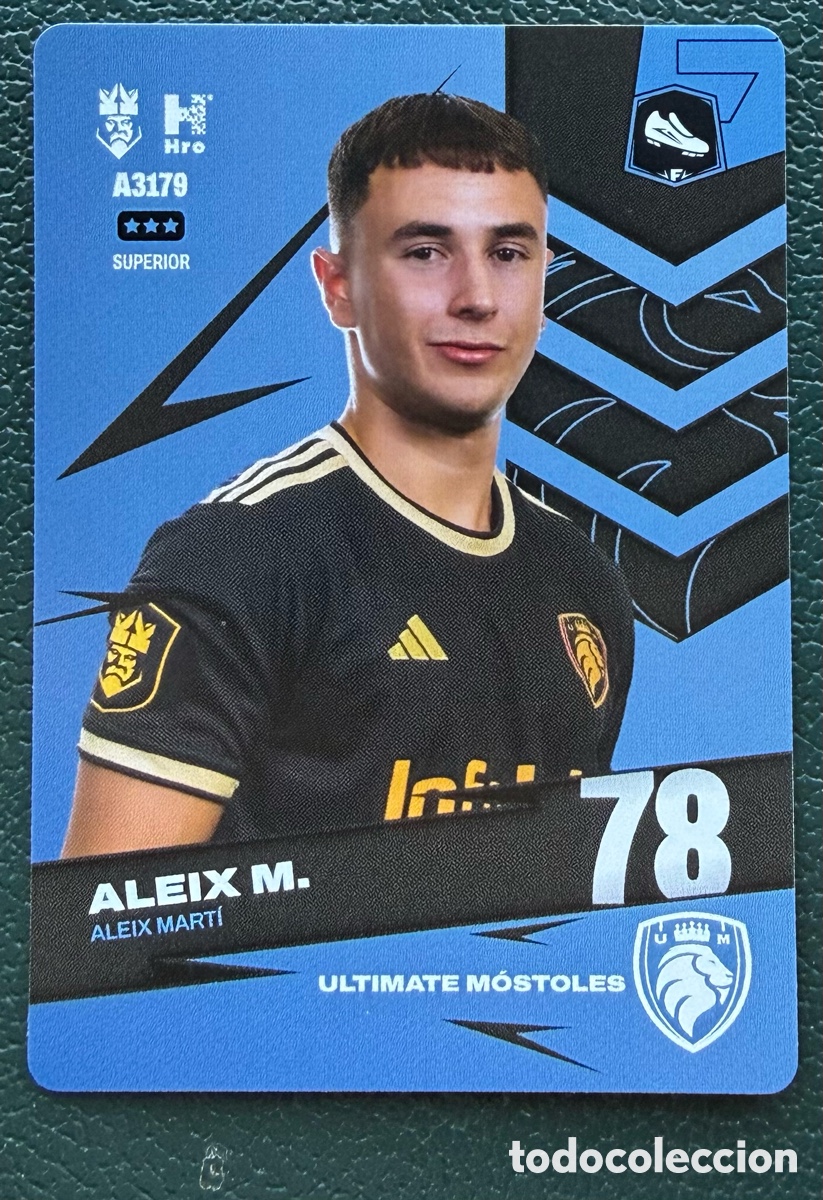 Fu&szlig;ball-Sticker: A3179 ALEIX MARTI ULTIMATE MOSTOLES FICHAS ALBUM KINGS LEAGUE INFOJOBS 2024 KOLEX