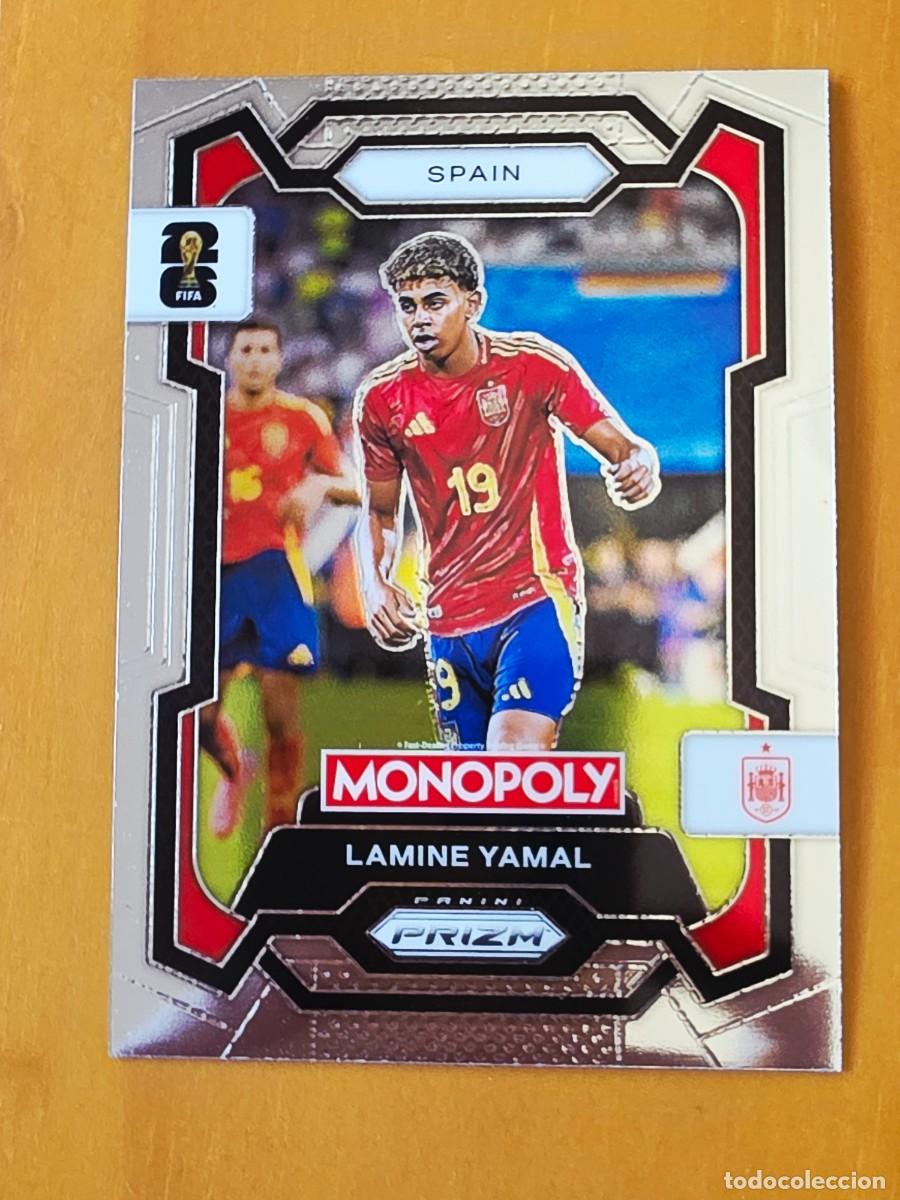 Cromos de f&uacute;tbol: No. 41 Lamine Yamal, Espa&ntilde;a, Panini Prizm World Cup 2026 Monopoly Mundial 26