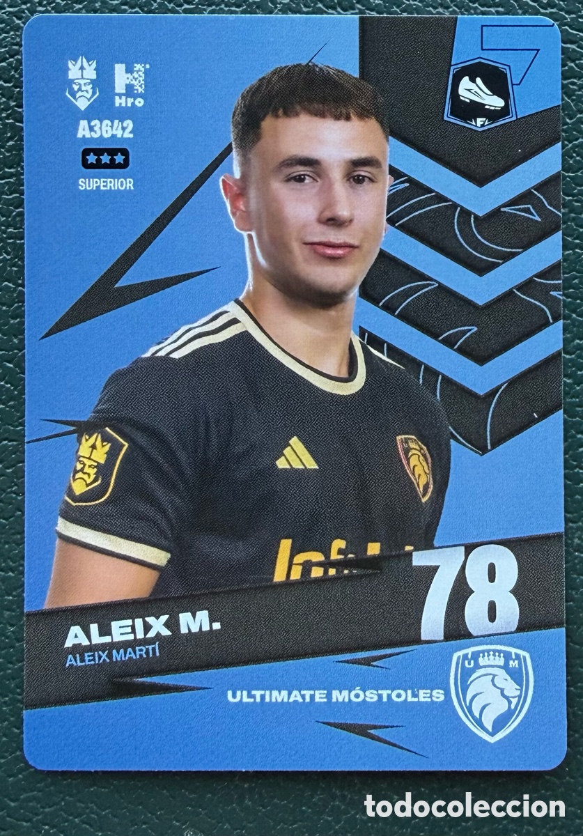 Fu&szlig;ball-Sticker: A3642 ALEIX MARTI ULTIMATE MOSTOLES FICHAS ALBUM KINGS LEAGUE INFOJOBS 2024 KOLEX