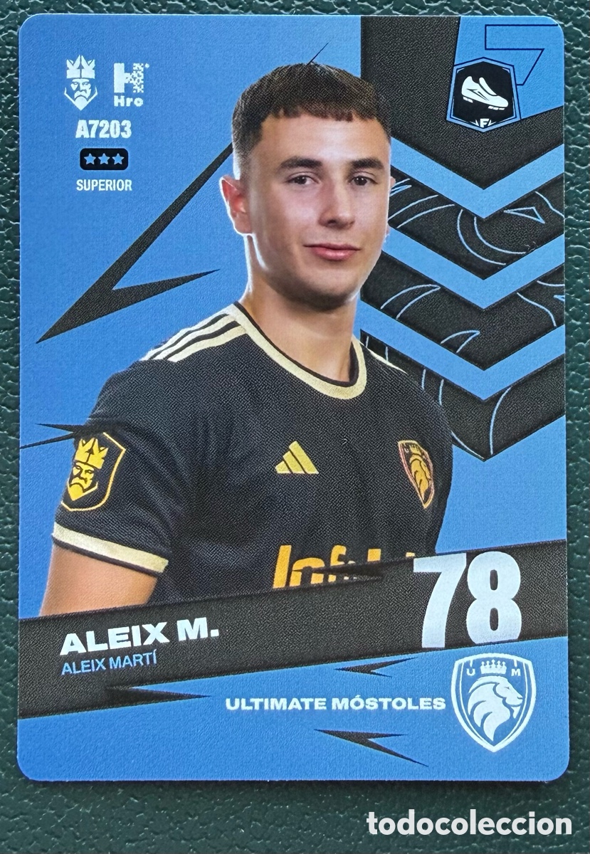 Fu&szlig;ball-Sticker: A7203 ALEIX MARTI ULTIMATE MOSTOLES FICHAS ALBUM KINGS LEAGUE INFOJOBS 2024 KOLEX