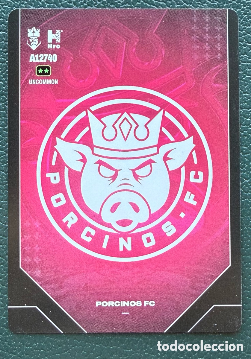 Football Stickers: A12740 ESCUDO PORCINOS FC FICHAS ALBUM KINGS LEAGUE INFOJOBS 2024 KOLEX