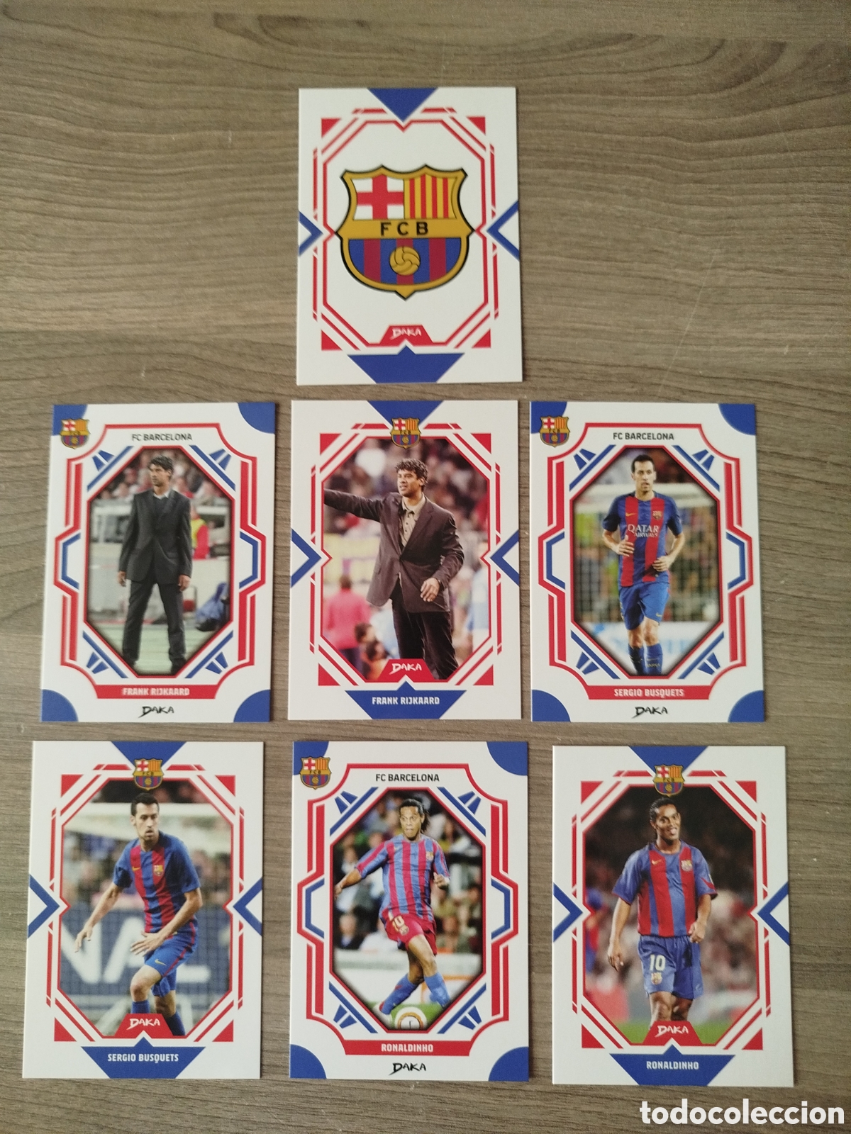 Cromos de f&uacute;tbol: DAKA.F.C.BARCELONA 2025/26.(LOTE DE 7 CROMOS).