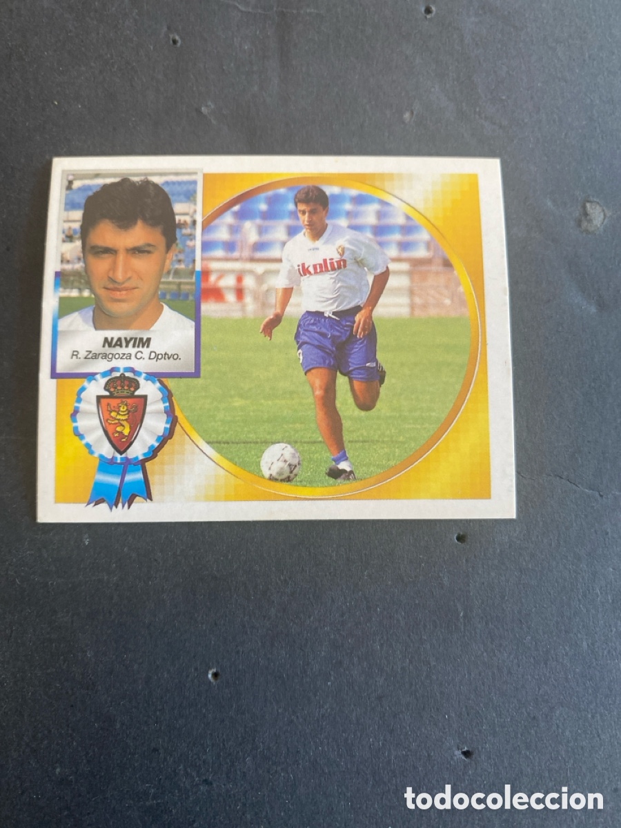 Cromos de f&uacute;tbol: Cromo liga 94/95 Dptvo. Zaragoza nunca pegado