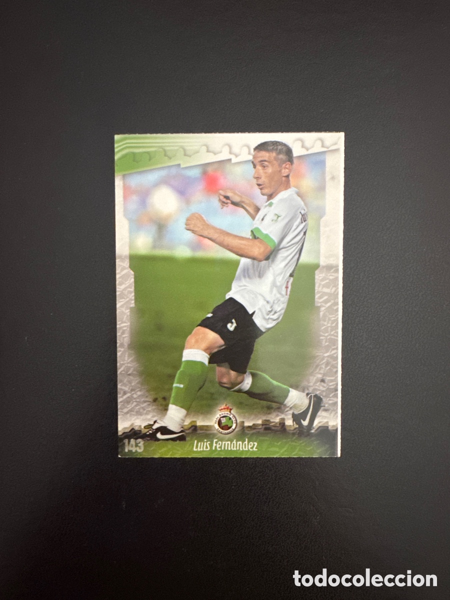 Cromos de Futebol: LUIS FERNANDEZ NUMERO 143 RACING DE SANTANDER MUNDICROMO 2008 LAS FICHAS DE LA LIGA 2009