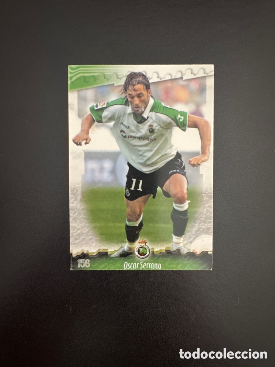 Fu&szlig;ball-Sticker: OSCAR SERRANO NUMERO 156 RACING DE SANTANDER MUNDICROMO 2008 LAS FICHAS DE LA LIGA 2009