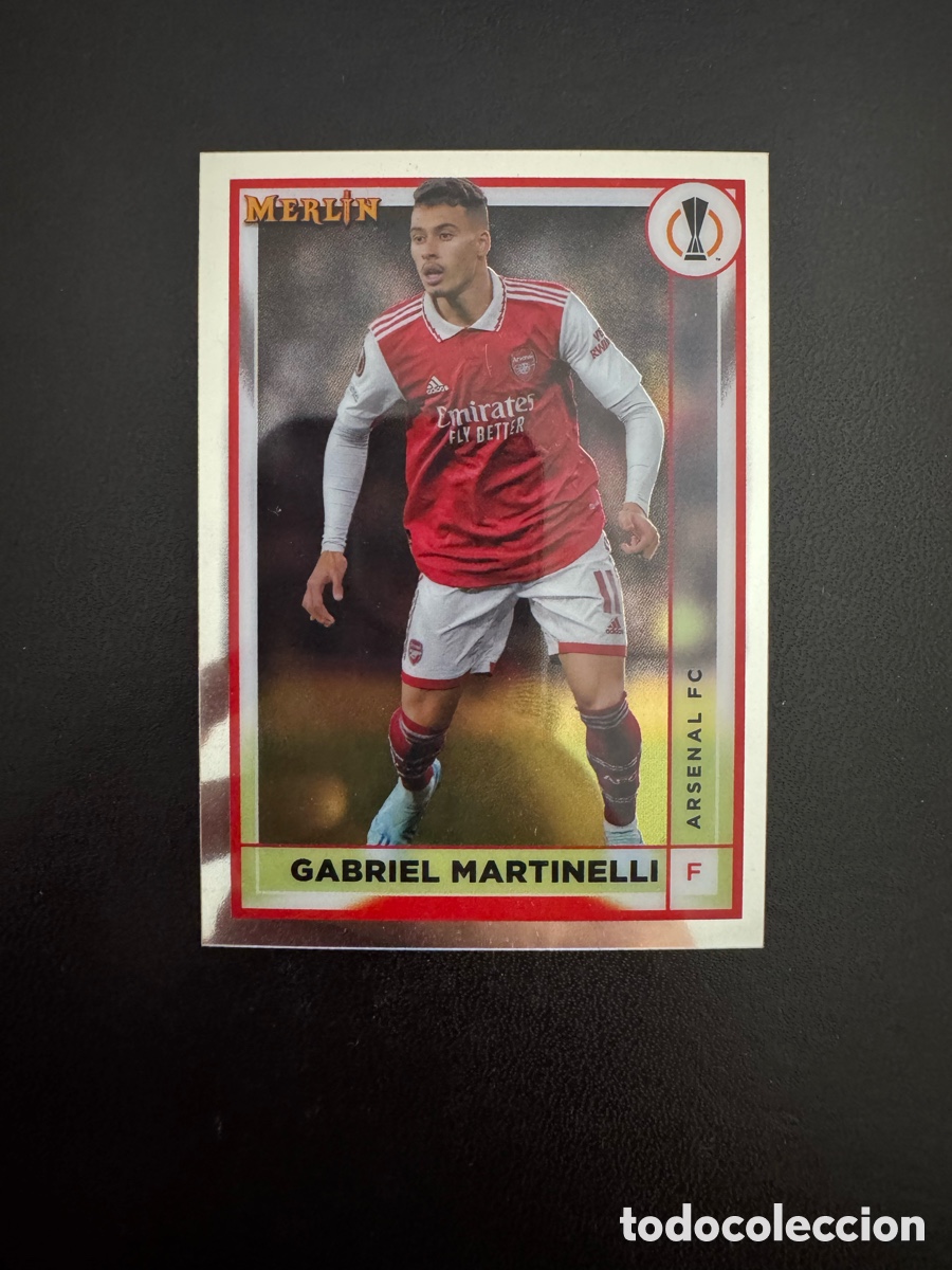 Cromos de f&uacute;tbol: MARTINELLI ARSENAL N&Uacute;MERO 15 MERL&Iacute;N TOPPS 2023