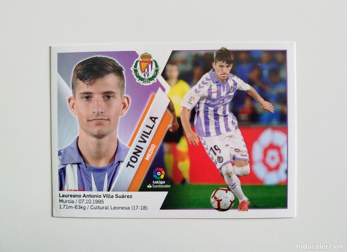 Cromos de f&uacute;tbol: Toni Villa 12 SIN PEGAR NUNCA PEGADO Real Valladolid Ediciones Este 19 20 / 2019 2020