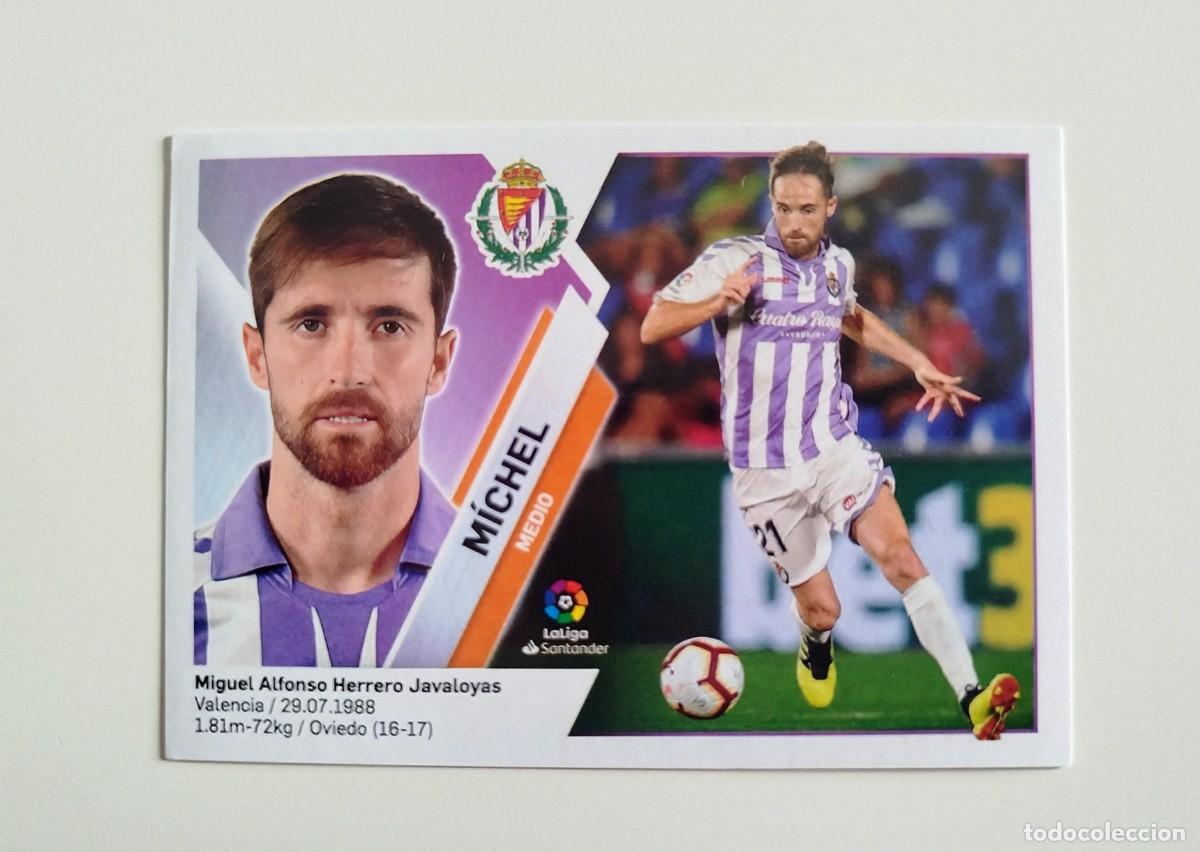 Cromos de f&uacute;tbol: Michel 10 SIN PEGAR NUNCA PEGADO Real Valladolid Ediciones Este 19 20 / 2019 2020