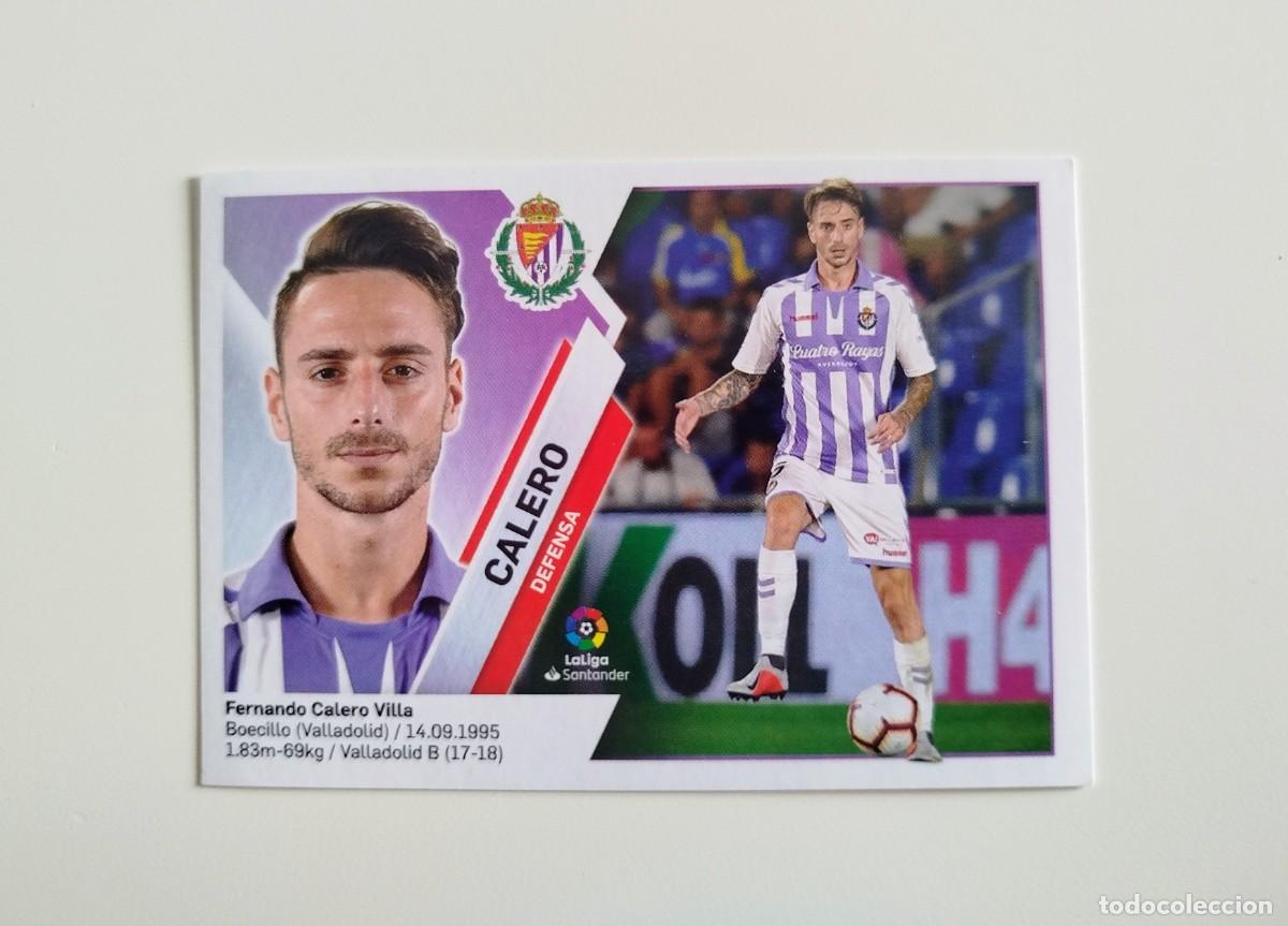 Cromos de f&uacute;tbol: Calero 6 SIN PEGAR NUNCA PEGADO Real Valladolid Ediciones Este 19 20 / 2019 2020