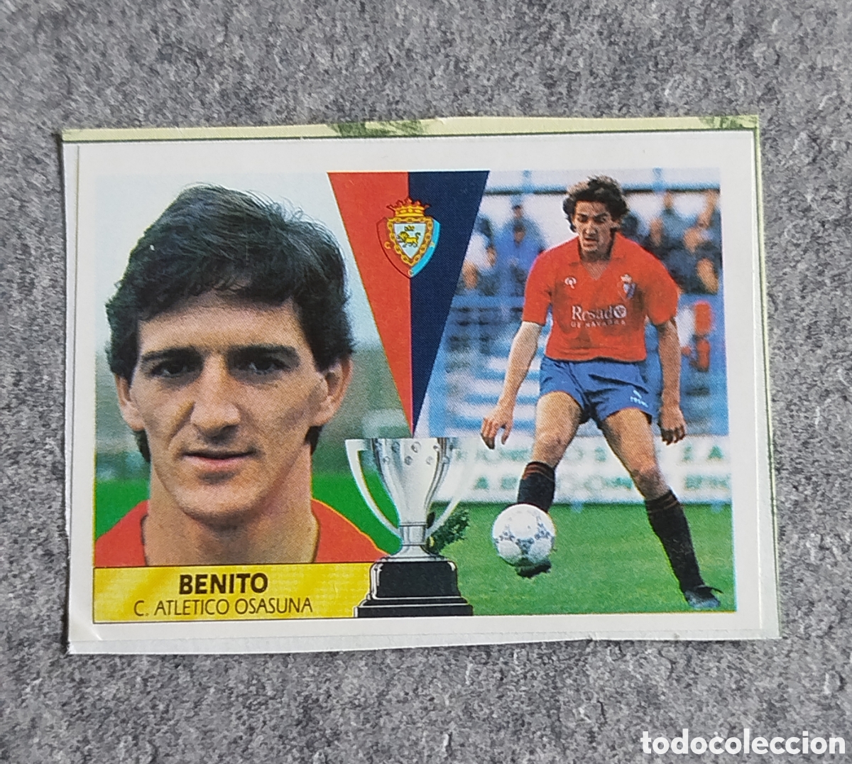 Cromos de f&uacute;tbol: BAJA BENITO OSASUNA LIGA 87 88 1987 1988 EDICIONES ESTE CROMO RECORTADO