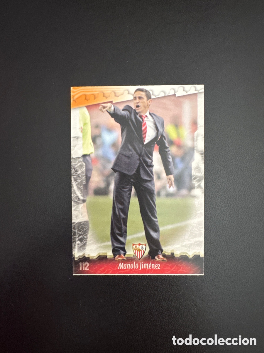 Cromos de f&uacute;tbol: MANOLO JIMENEZ SEVILLA NUMERO 112 MUNDICROMO 2008 LAS FICHAS DE LA LIGA 2009
