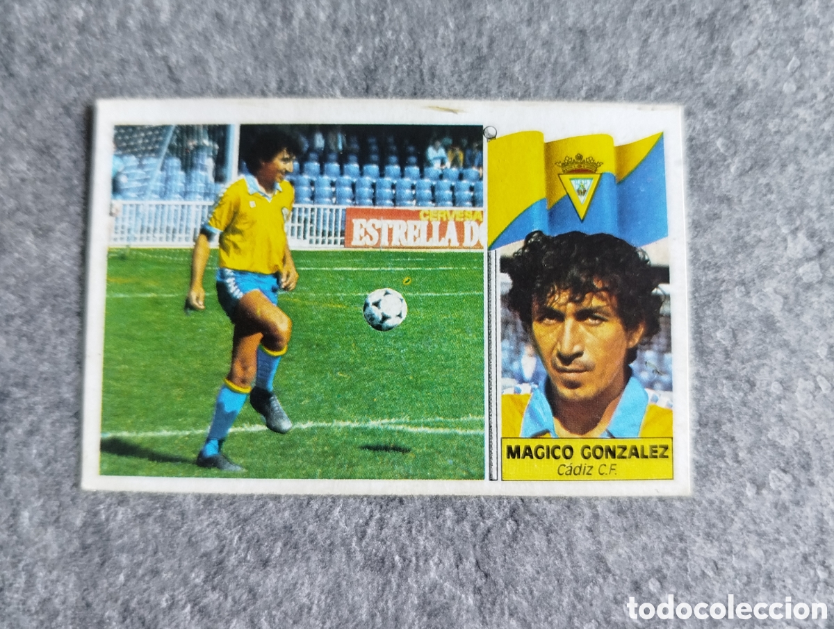 Cromos de f&uacute;tbol: M&Aacute;GICO GONZ&Aacute;LEZ FICHAJE 21 C&Aacute;DIZ 86 87 1986 1987 EDICIONES ESTE DESPEGADO CROMO FICHAJES