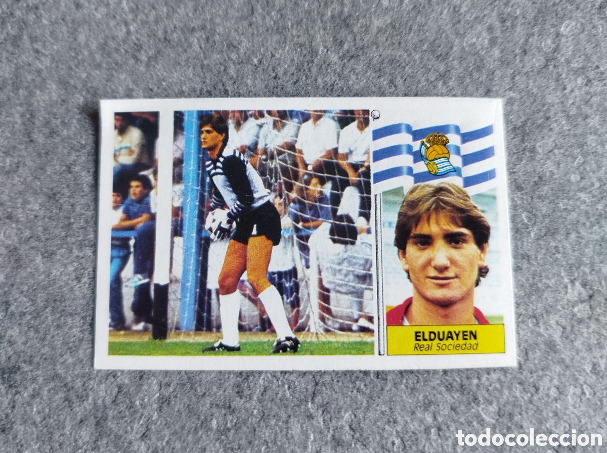 Cromos de f&uacute;tbol: BAJA ELDUAYEN REAL SOCIEDAD 86 87 1986 1987 EDICIONES ESTE DESPEGADO CROMO
