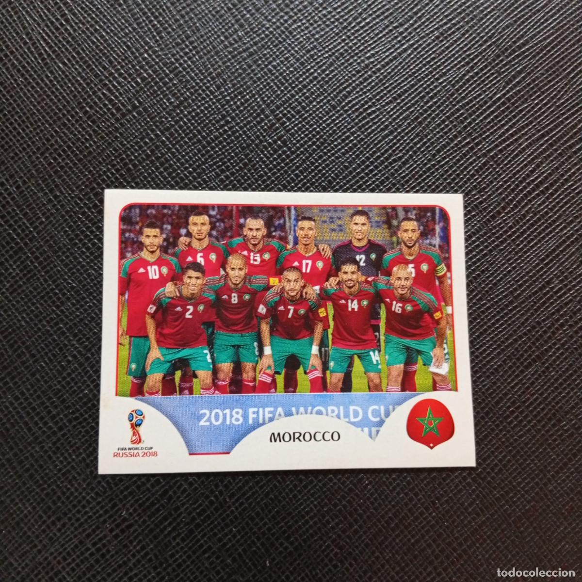 Cromos de f&uacute;tbol: 153 ALINEACION MARRUECOS PANINI MUNDIAL RUSIA 2018 CROMO FUTBOL 18 - SIN PEGAR - CJ2