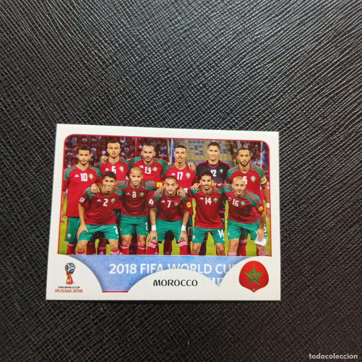 Cromos de f&uacute;tbol: 153 ALINEACION MARRUECOS PANINI MUNDIAL RUSIA 2018 CROMO FUTBOL 18 - SIN PEGAR - CJ2