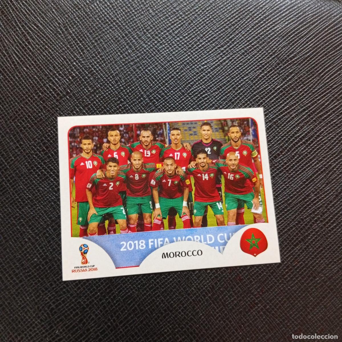 Cromos de f&uacute;tbol: 153 ALINEACION MARRUECOS PANINI MUNDIAL RUSIA 2018 CROMO FUTBOL 18 - SIN PEGAR - CJ2 .