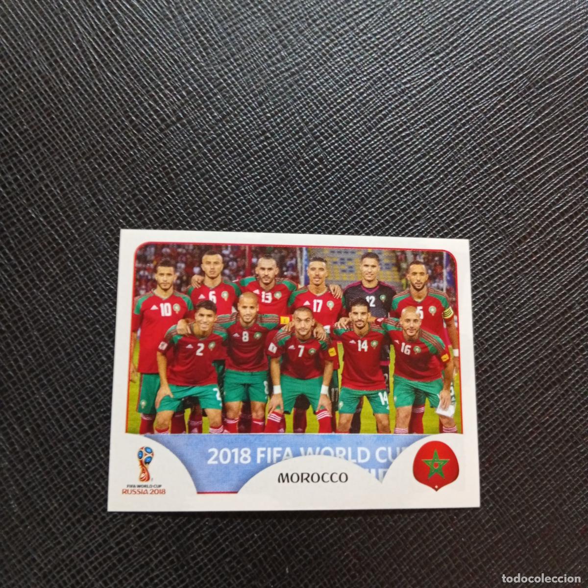Cromos de f&uacute;tbol: 153 ALINEACION MARRUECOS PANINI MUNDIAL RUSIA 2018 CROMO FUTBOL 18 - SIN PEGAR - CJ2 .
