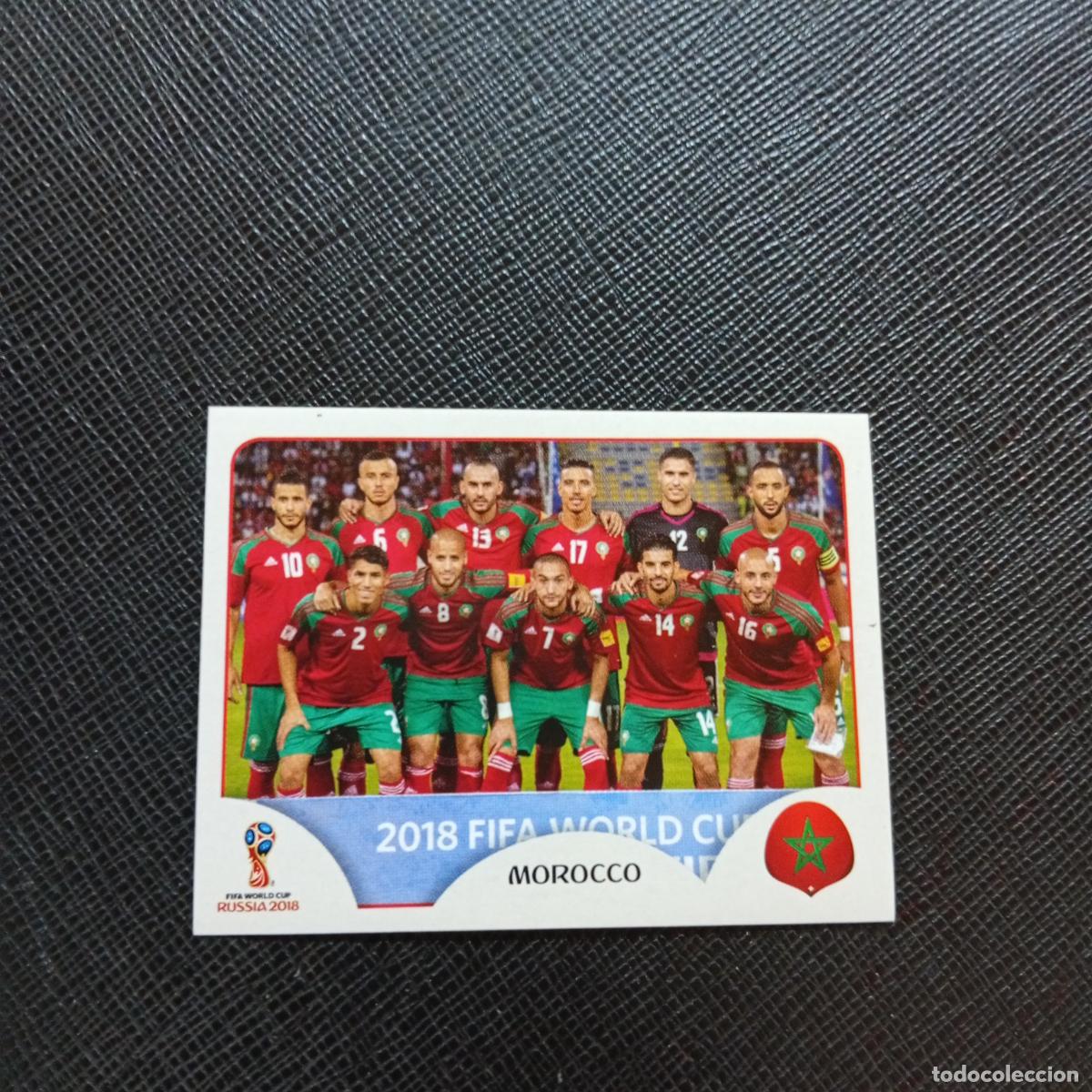 Cromos de f&uacute;tbol: 153 ALINEACION MARRUECOS PANINI MUNDIAL RUSIA 2018 CROMO FUTBOL 18 - SIN PEGAR - CJ2 ..