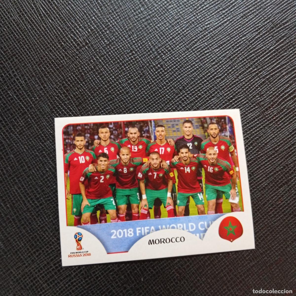 Figurine di Calcio: 153 ALINEACION MARRUECOS PANINI MUNDIAL RUSIA 2018 CROMO FUTBOL 18 - SIN PEGAR - CJ2 ....