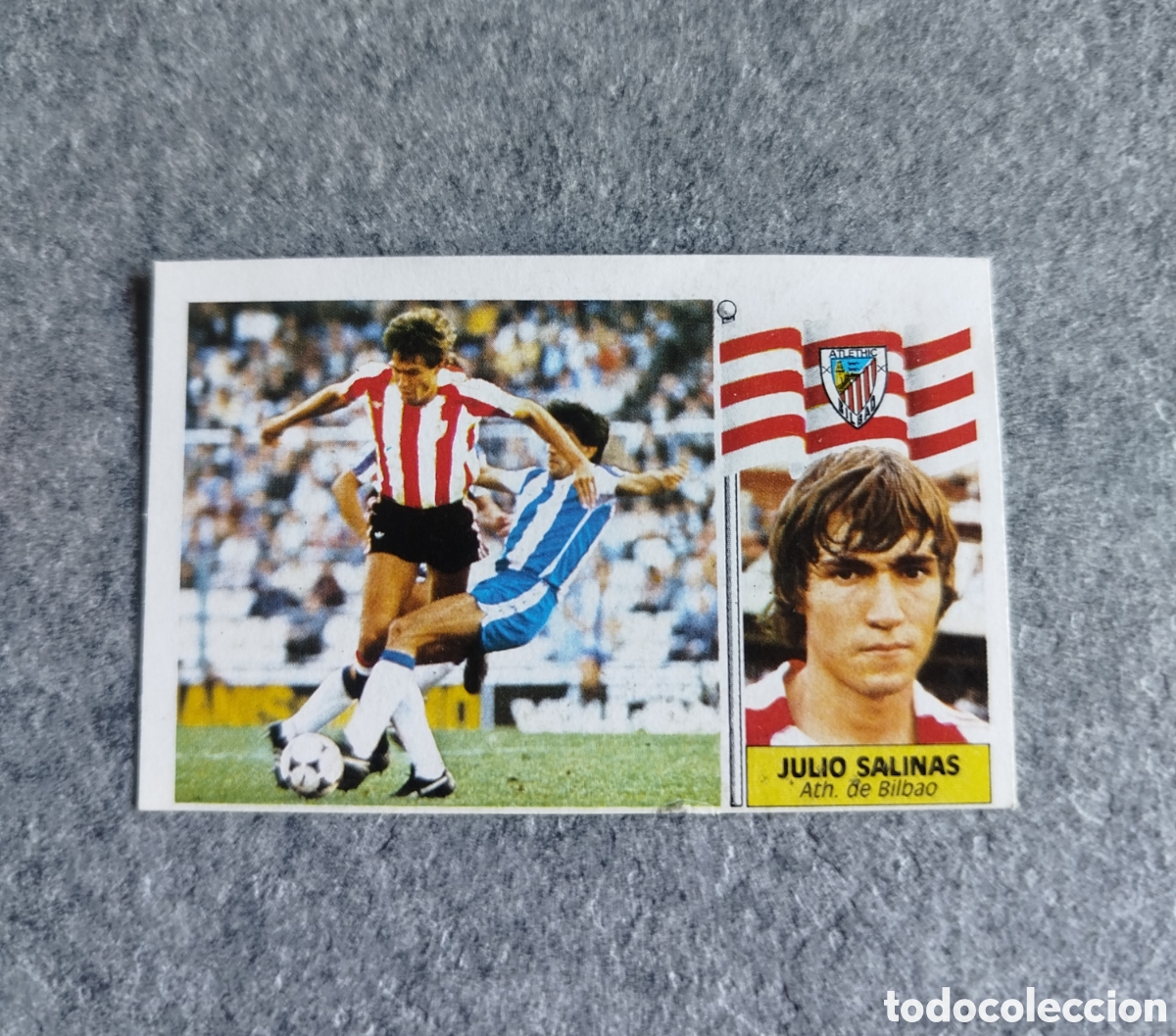 Cromos de f&uacute;tbol: BAJA JULIO SALINAS ATHLETIC BILBAO 86 87 1986 1987 EDICIONES ESTE DESPEGADO CROMO