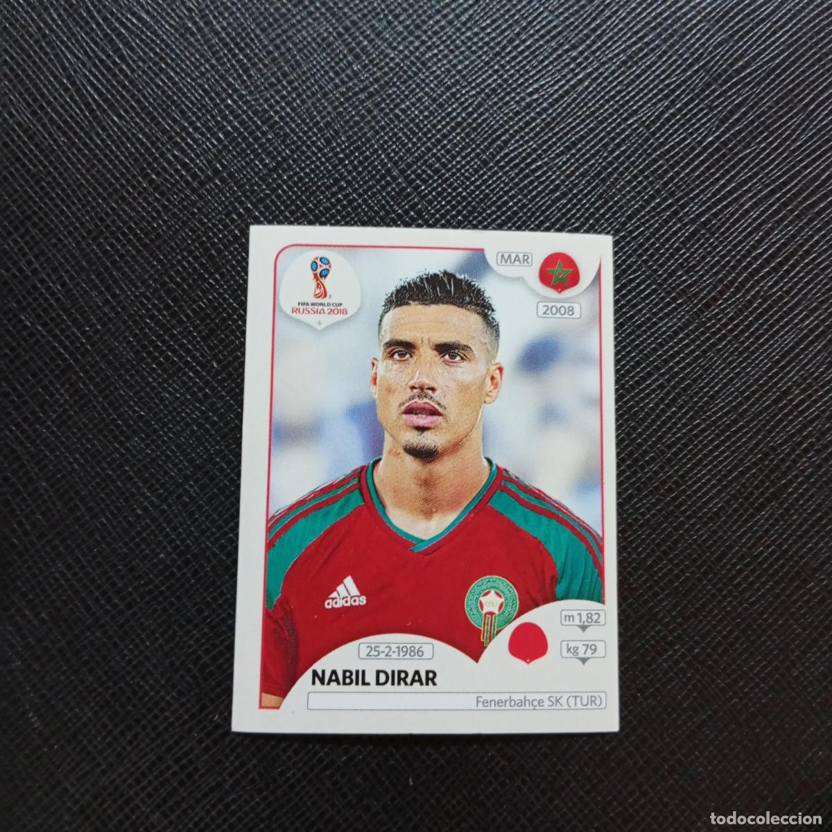 Figurine di Calcio: 156 NABIL DIRAR MARRUECOS PANINI MUNDIAL RUSIA 2018 CROMO FUTBOL 18 - SIN PEGAR - CJ2