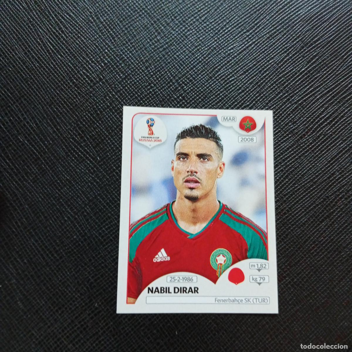 Figurine di Calcio: 156 NABIL DIRAR MARRUECOS PANINI MUNDIAL RUSIA 2018 CROMO FUTBOL 18 - SIN PEGAR - CJ2