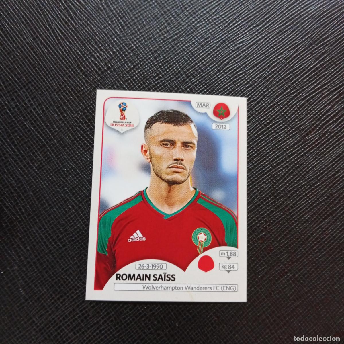 Cromos de f&uacute;tbol: 157 ROMAIN SAISS MARRUECOS PANINI MUNDIAL RUSIA 2018 CROMO FUTBOL 18 - SIN PEGAR - CJ2