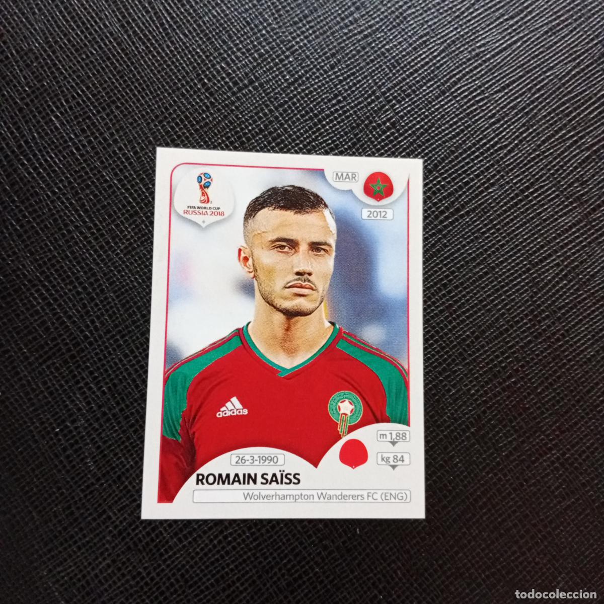 Cromos de f&uacute;tbol: 157 ROMAIN SAISS MARRUECOS PANINI MUNDIAL RUSIA 2018 CROMO FUTBOL 18 - SIN PEGAR - CJ2
