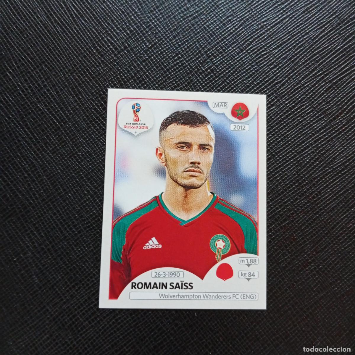 Cromos de f&uacute;tbol: 157 ROMAIN SAISS MARRUECOS PANINI MUNDIAL RUSIA 2018 CROMO FUTBOL 18 - SIN PEGAR - CJ2 .